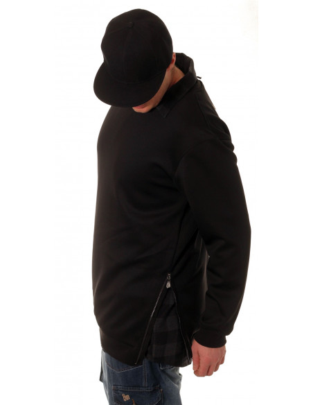 Side-Zip Shirt Black