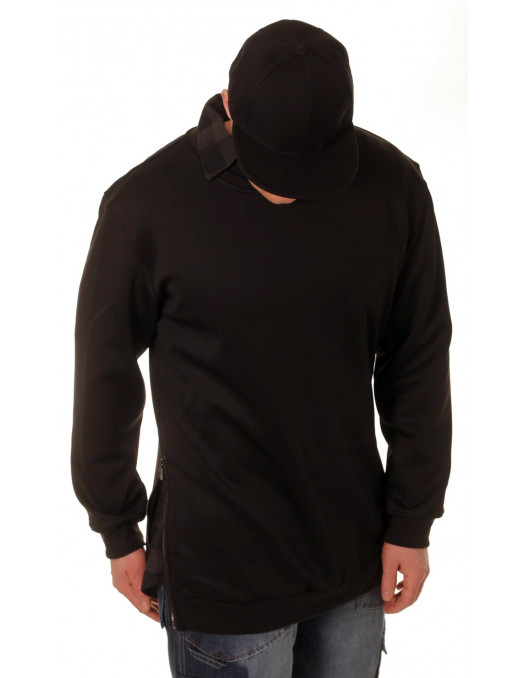 Side-Zip Shirt Black