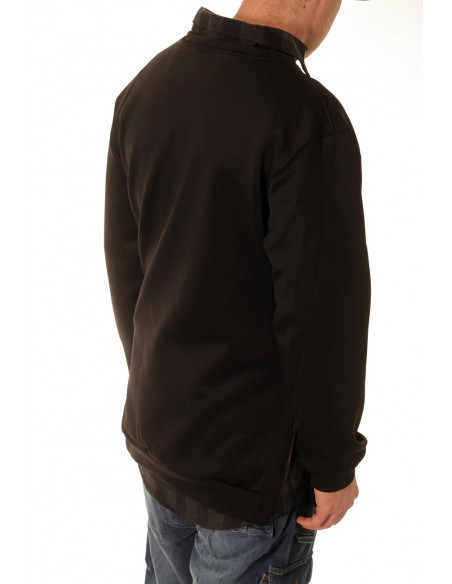 Side-Zip Shirt Black