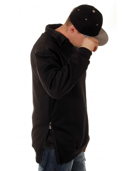 Side-Zip Shirt Black