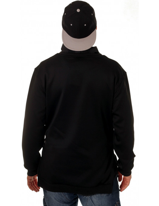 Side-Zip Shirt Black