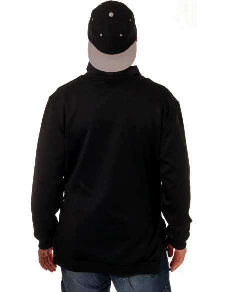 Side-Zip Shirt Black