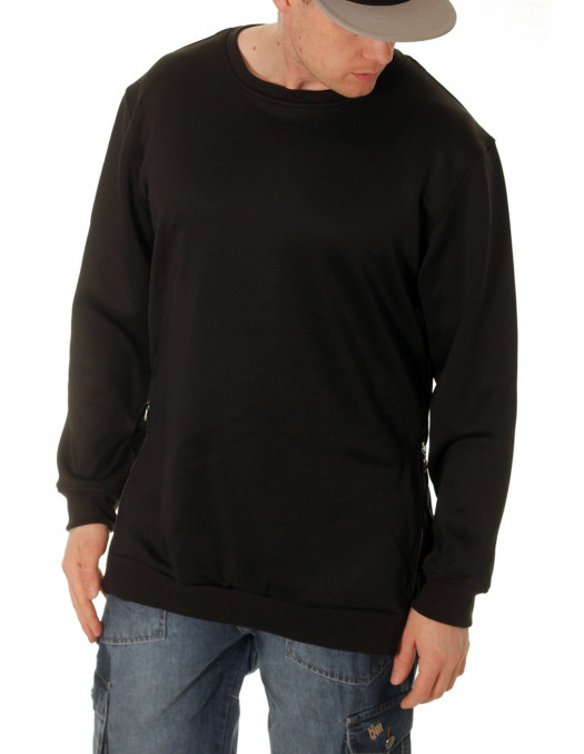 Side-Zip Shirt Black