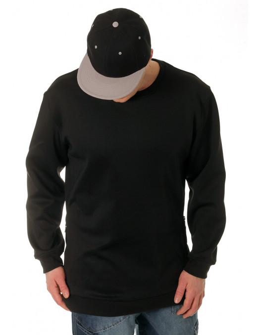 Side-Zip Shirt Black