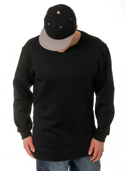 Side-Zip Shirt Black