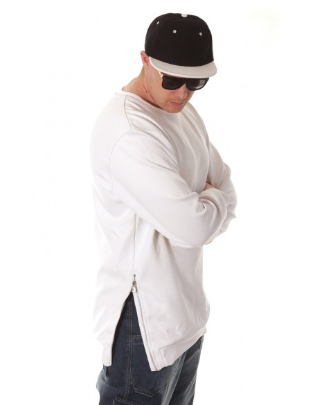 Side-Zip Shirt White