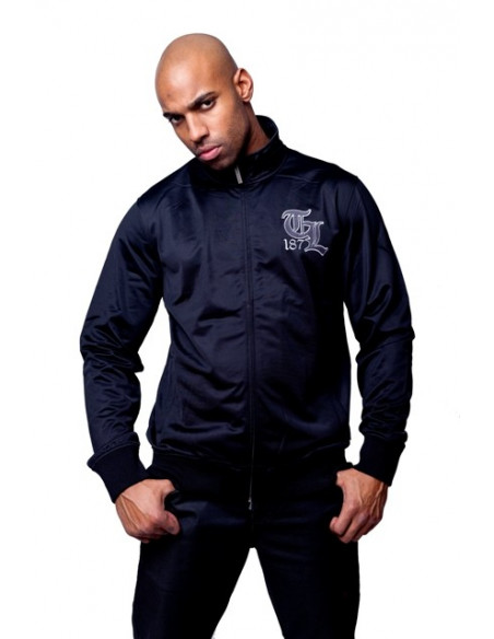Thug Life Track Jacket Black