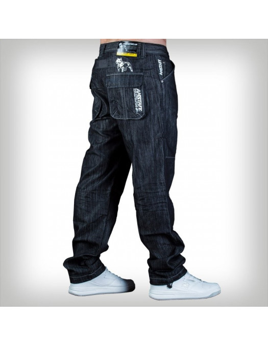 Amstaff Loose Fit Jeans Black