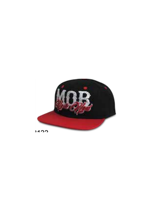 Mob Hustle Hard BlkRed Cap