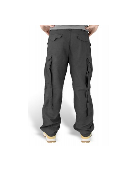Surplus Vintage Fatigue Cargo Pants Black