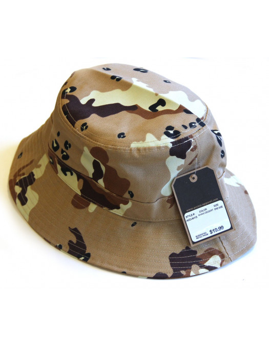 Camo Bucket Hat Khaki Desert