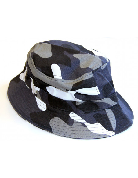 Camo Bucket Hat Gray