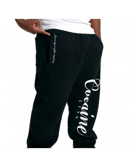 Cocaine Life Logo Sweatpants Black