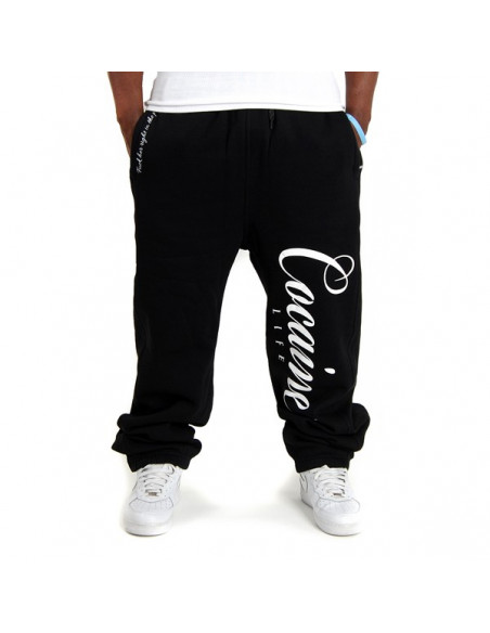 Cocaine Life Logo Sweatpants Black