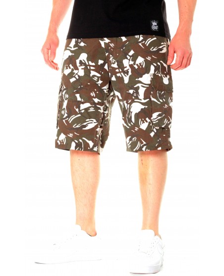 Urban Cargo Shorts Camo White