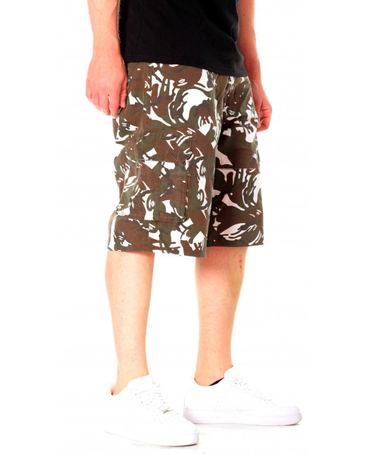 Urban Cargo Shorts Camo White