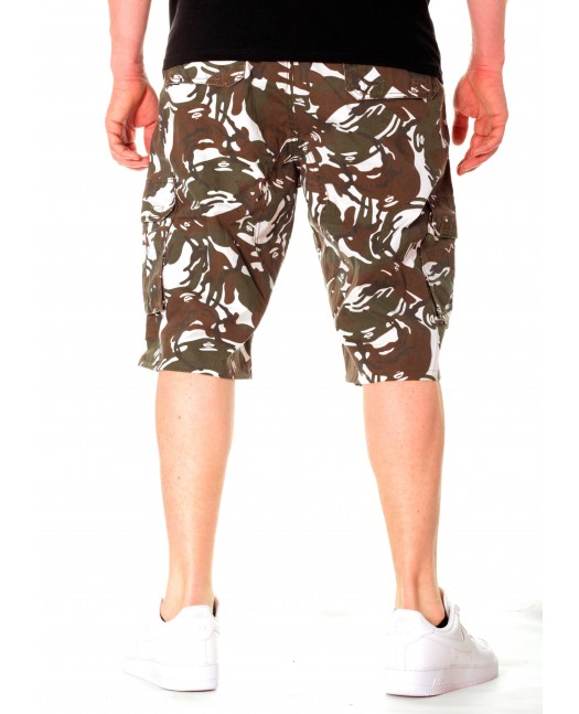 Urban Cargo Shorts Camo White