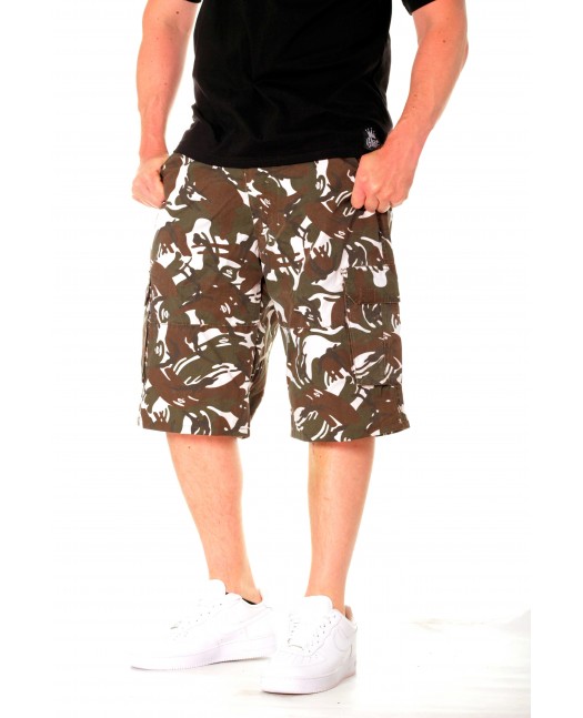 Urban Cargo Shorts Camo White