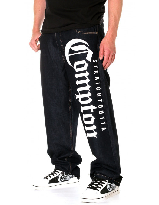 Straight Outta Compton Jeans Navy by...