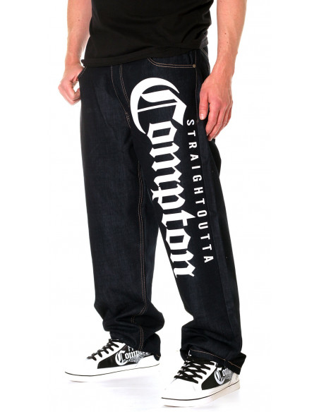 Straight Outta Compton Jeans Navy by BSAT