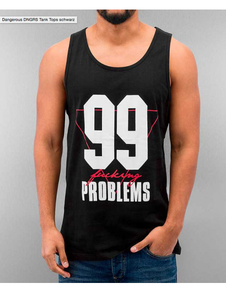 DNGRS 99Problems Tank Top Black