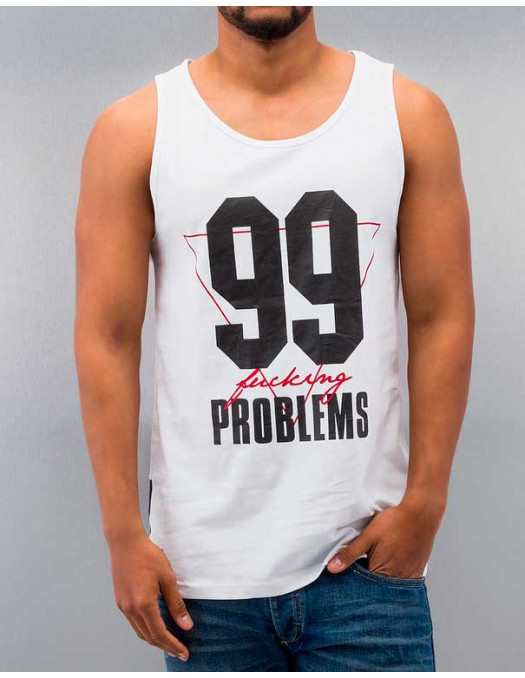 DNGRS 99Problems Tank Top White