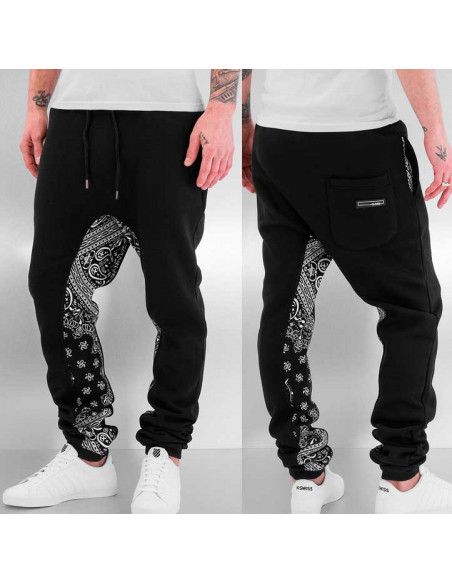 DNGRS Paisley Sweatpants Black