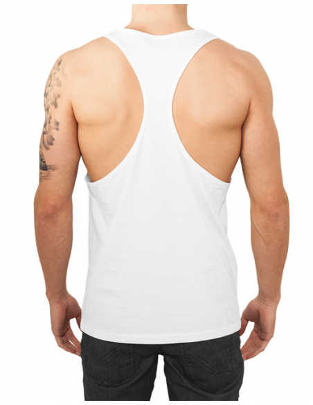 Racerback Loose Tank White