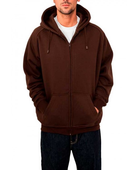 Urban Zip  Sweat Hoodie Brown