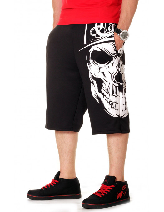 BSAT Cali Skull Shorts Black