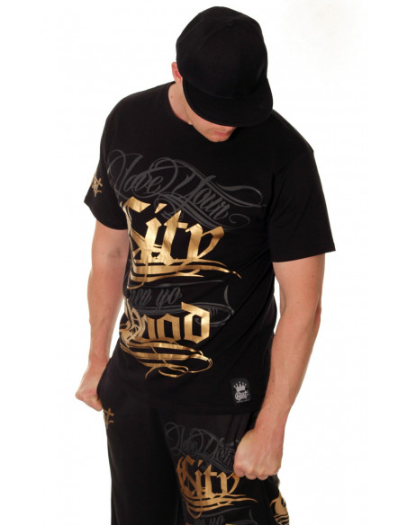 BSAT Hood Tee Black Gold
