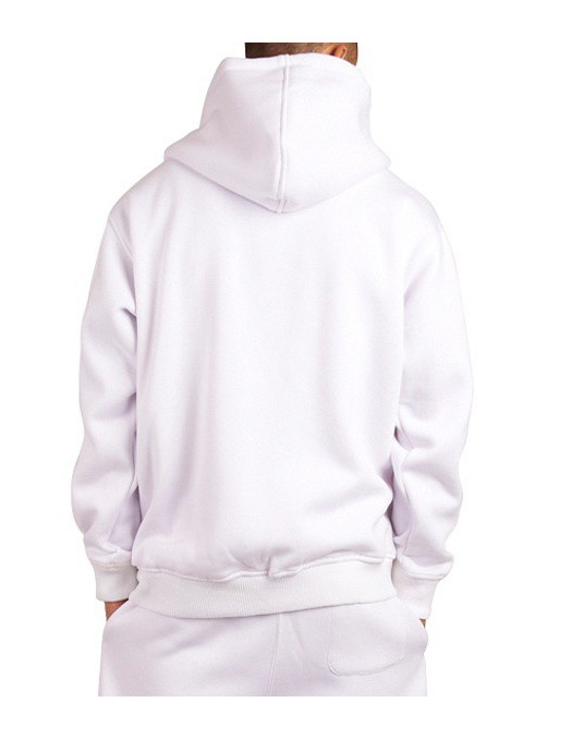 Townz Zip White Plain Hoody