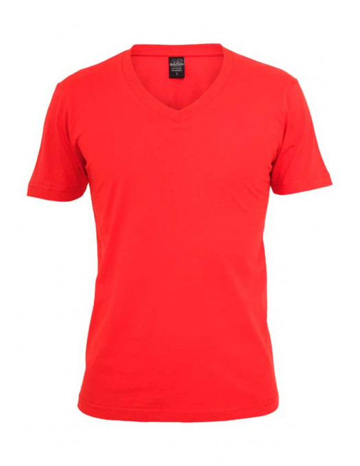 Basic V-Neck Tee Red
