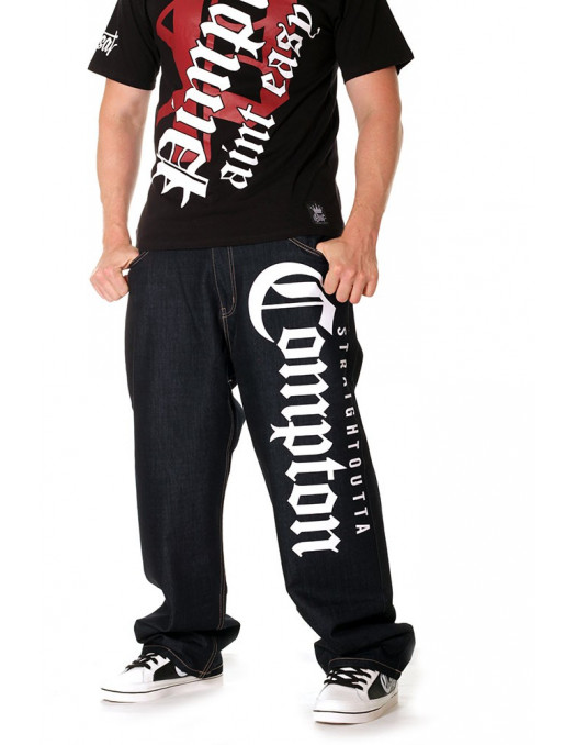 Straight Outta Compton Jeans Navy by...