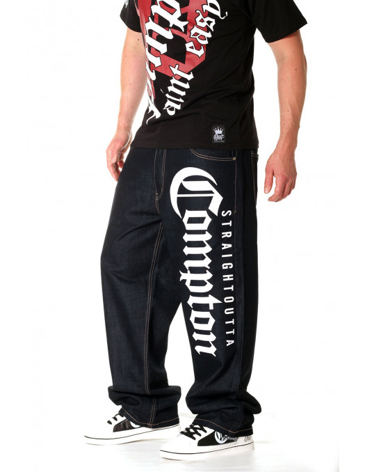 Straight Outta Compton Jeans Navy by...