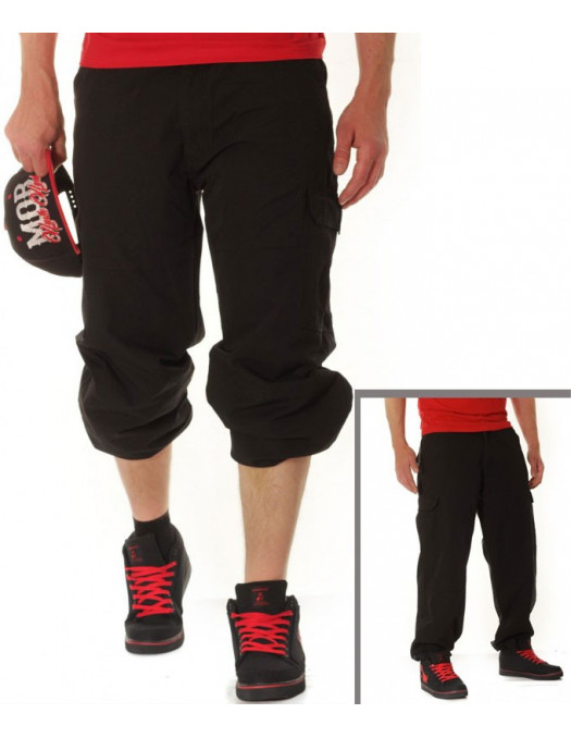 Cargo bukser Combat Black by BSAT