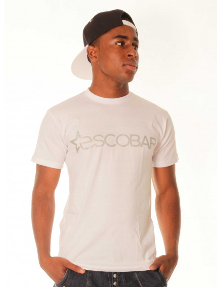 Escobar logo T-Shirt White/Silver