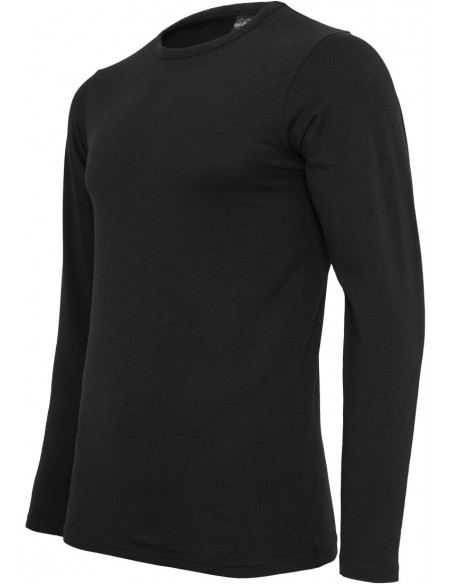 Fitted Stretch L/S Tee Black