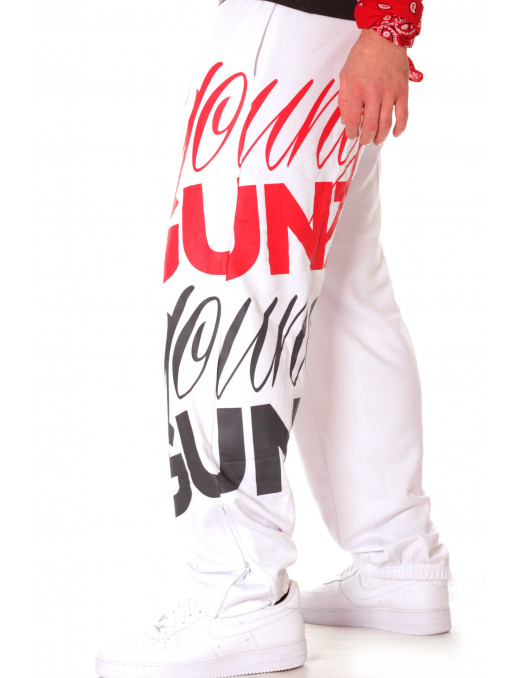 BSAT Young Gunz Sweatpants White