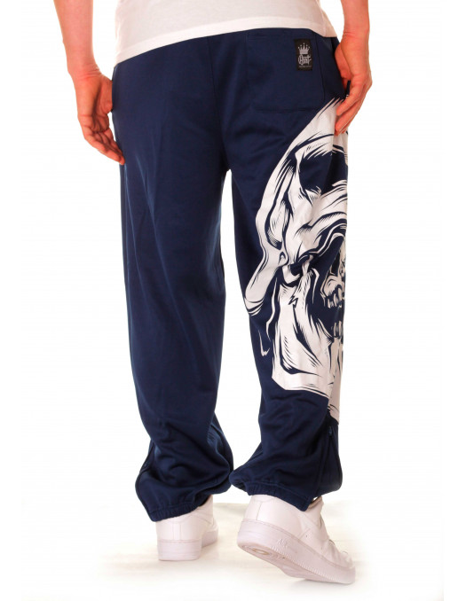 BSAT Big Skull Sweatpants Blue