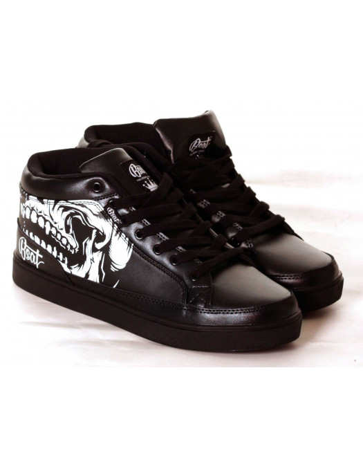 BSAT Big Skull Black Sneaker