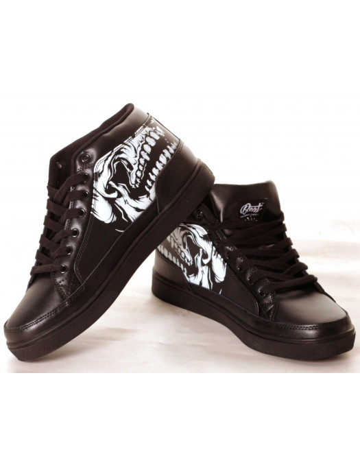 BSAT Big Skull Black Sneaker