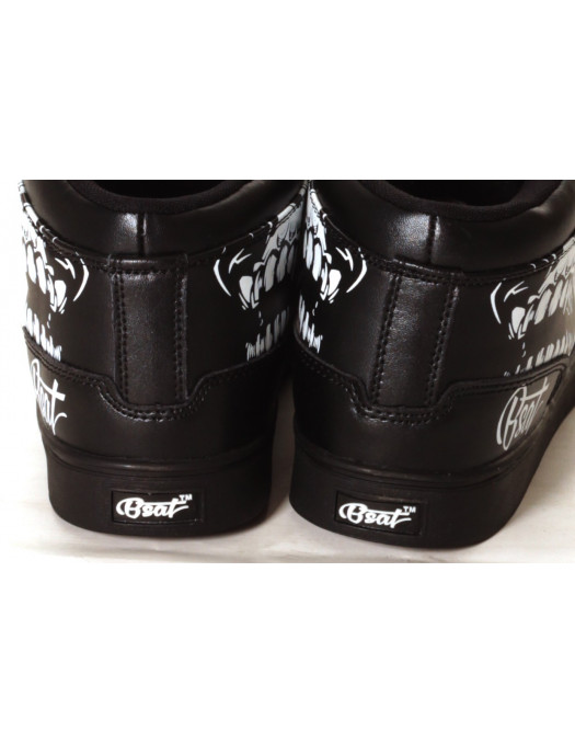 BSAT Big Skull Black Sneaker