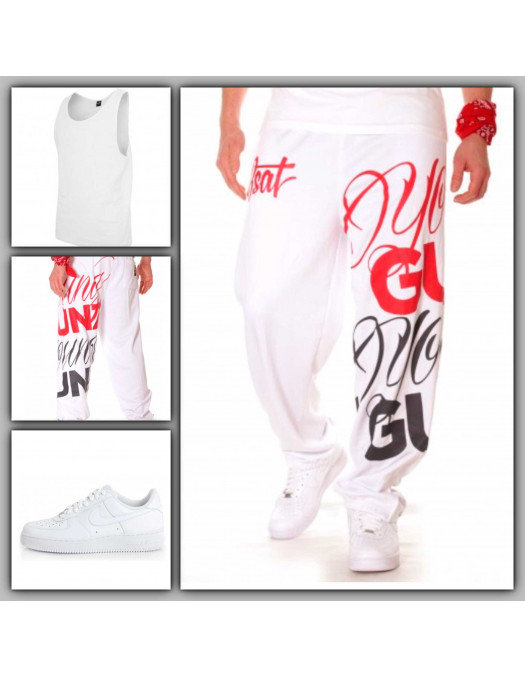 BSAT Young Gunz Sweatpants White