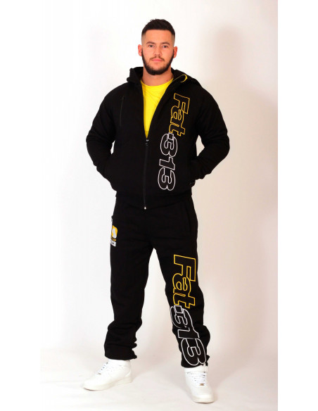 FAT313 Ultimate Dogs League Yellow Zip Hoodie