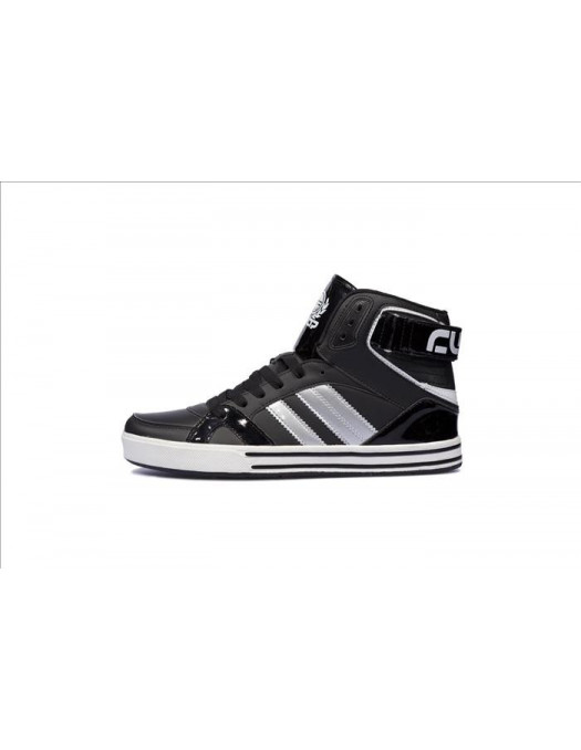 Cultz Hi Top Shoes Silver Stripes