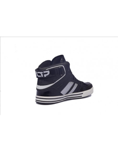 Cultz Hi Top Shoes Silver Stripes