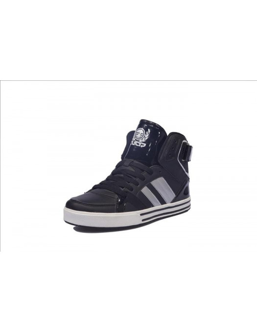 Cultz Hi Top Shoes Silver Stripes