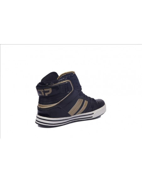 Cultz Hi Top Shoes Golden Stripes