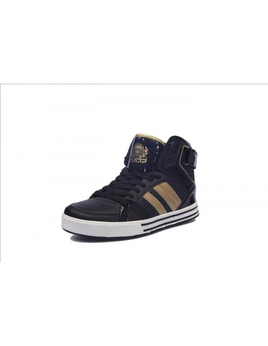 Cultz Hi Top Shoes Golden Stripes